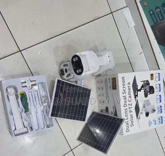6mp Ubox Solar Powered Dual Lens PTZ CCTV Camera