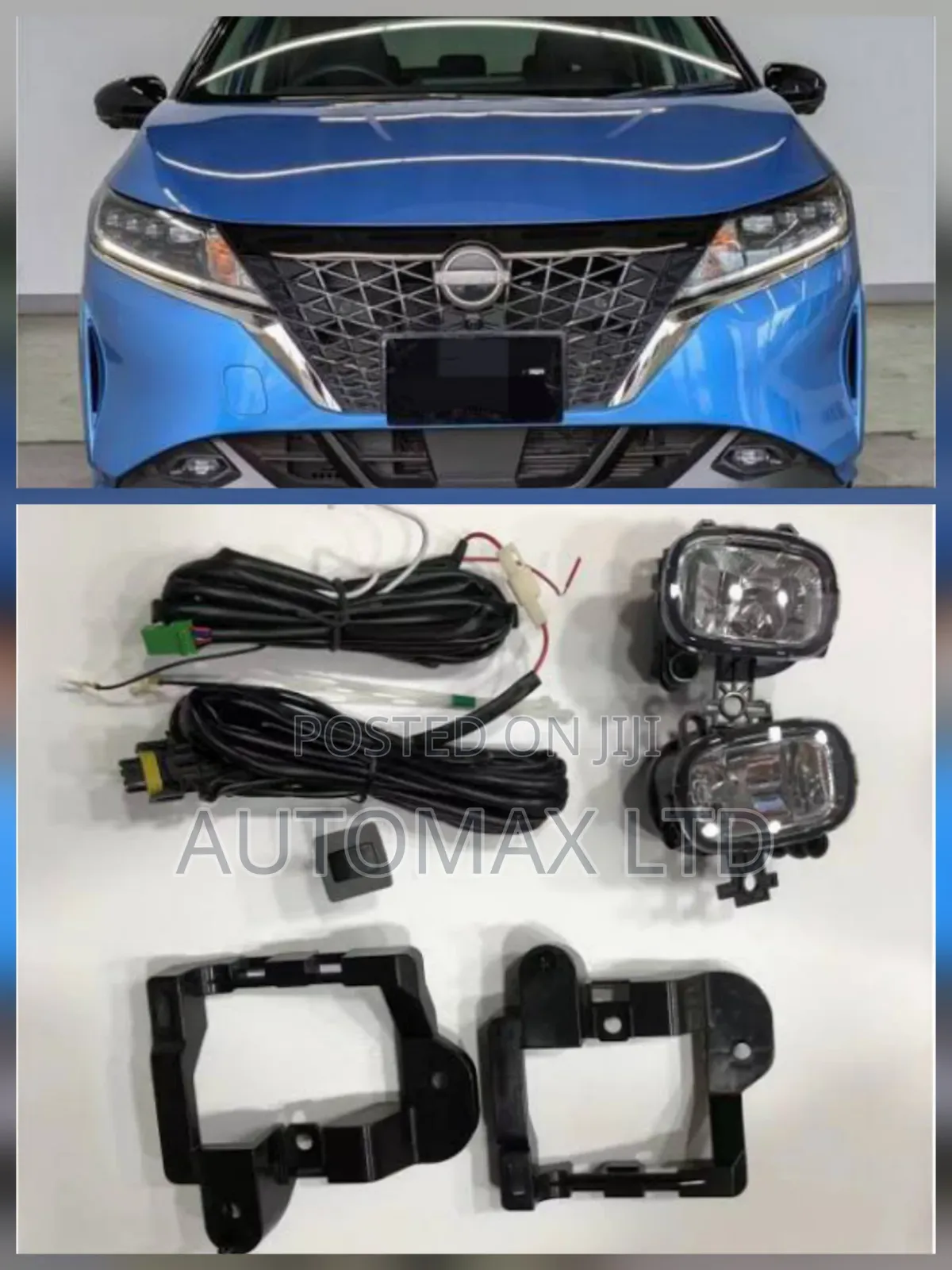 E13: Nissan Note, Fog Lamp Set With Brackets