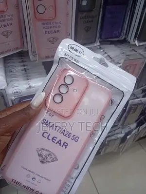 Clear Silicone Phone Case for the Samsung Galaxy A17 5g or A26 5g.