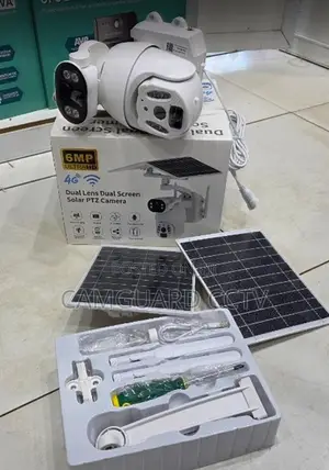 6mp Ubox 4g Solar Powered PTZ Outdoor Camera With Sim Card Slot