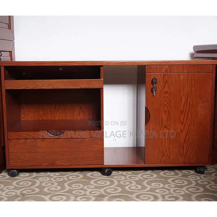 1.8 Meters Mahogany Boss L-Shaped Task Table