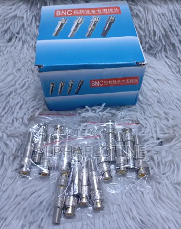 1 Packet of 100pcs– BNC Connectors for CCTV Cameras