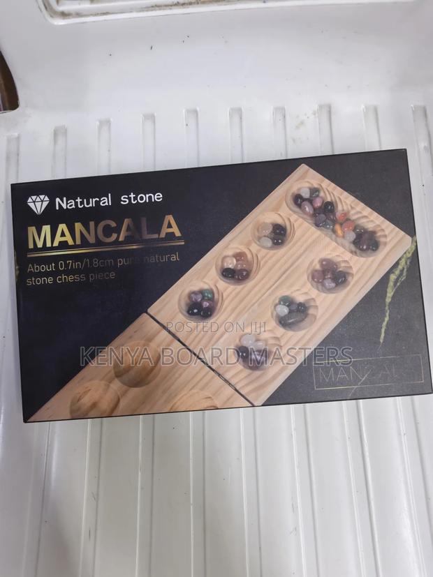 Natural Stone Mancala Board Game '