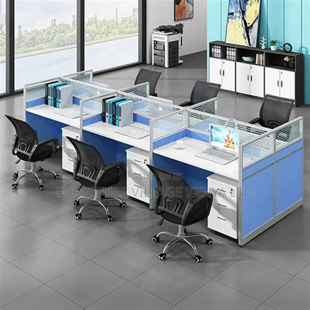 6-Seater Imported Office Modular Workstation