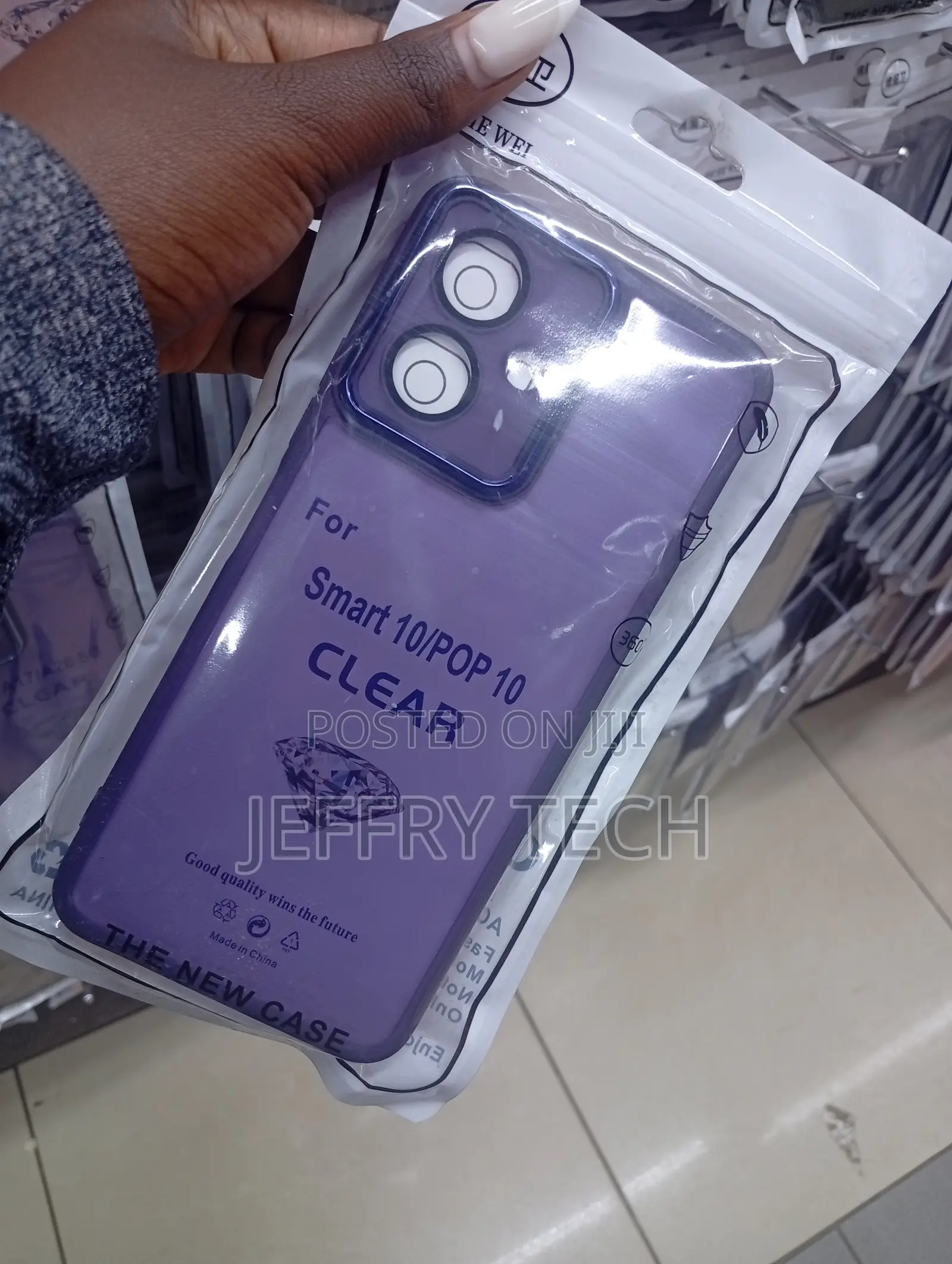 Clear Protective Phone Case for the Infinix Smart 10 or Pop 10