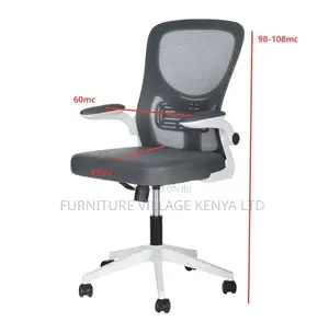 White Mid-Back Mesh Ergonomic Desk Seat