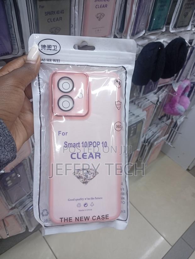 Clear Silicone Case for Infinix Smart 10 and Tecno Pop 10 - main view