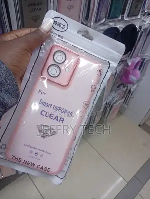 Clear Silicone Case for Infinix Smart 10 and Tecno Pop 10