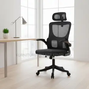 Mesh Swivel Ergonomic Seat With Flip Armrest