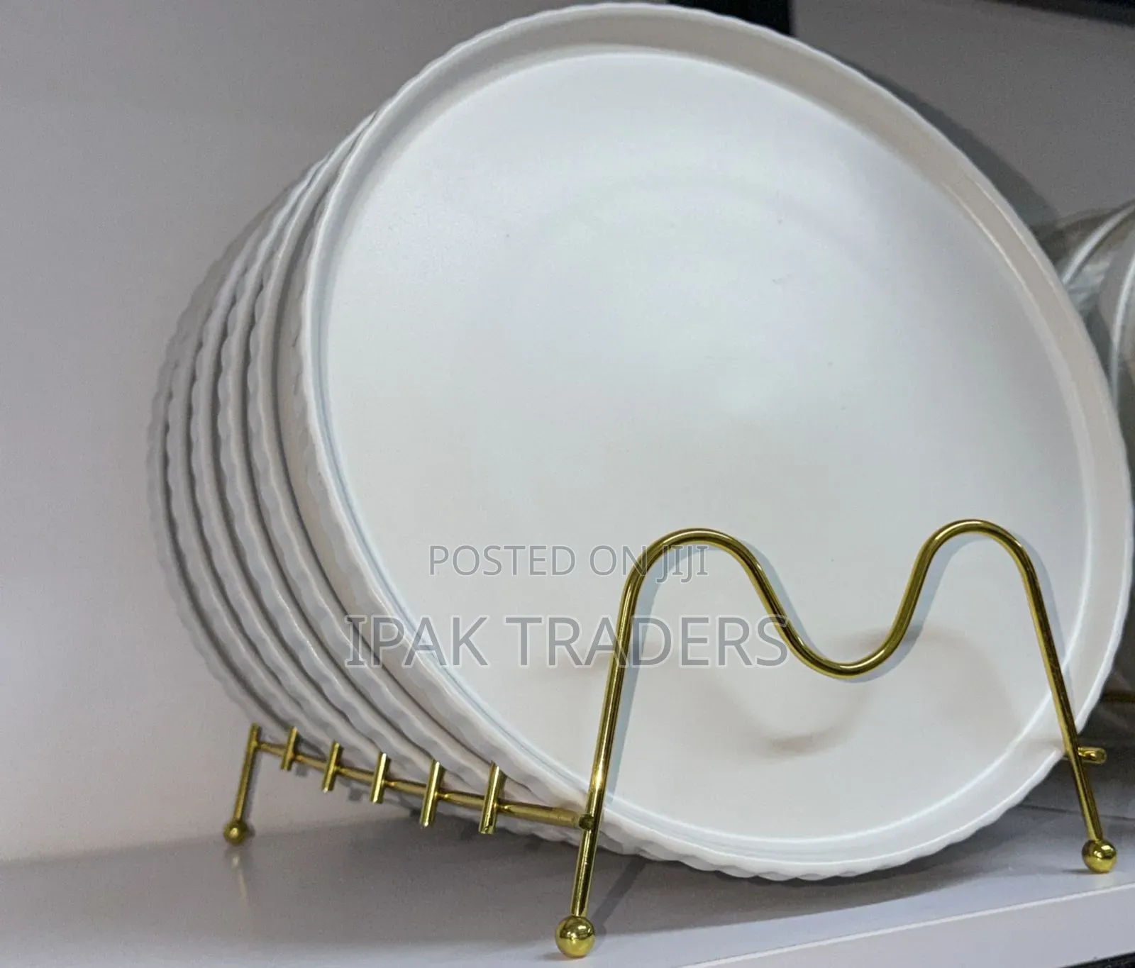 6pcs Ceramic Plates White