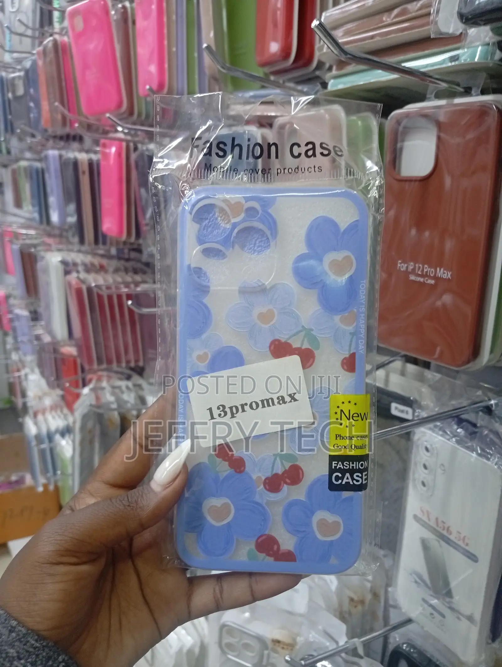 Floral-Patterned Phone Cover for the iPhone 13 Pro Max.