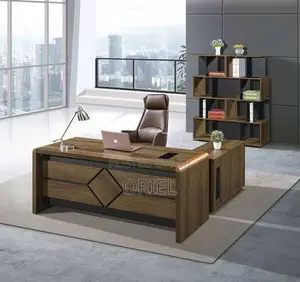 Office Desk : 1600cm Executive L-Shaped Office Desk