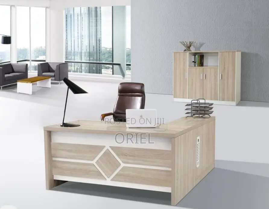 Office Desk : 1600cm Executive L-Shaped Office Desk