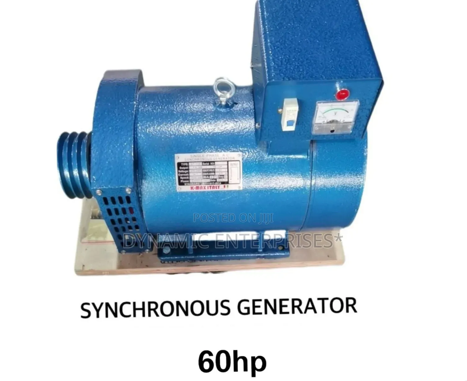K-Max Italy 60hp Synchronous Generator