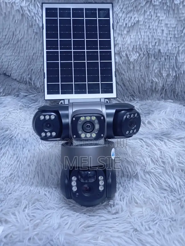 V380 Pro 3 Lens 4mp Solar Powered Camera