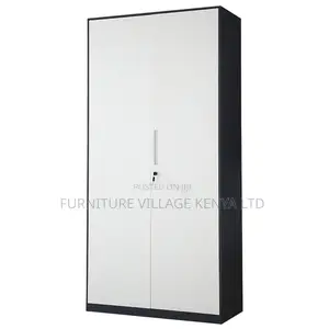 2-Door Gray Metallic Document Storage Cabinet
