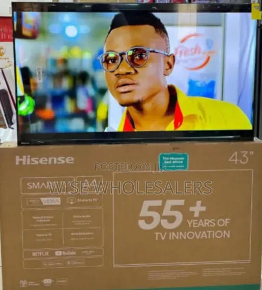 Hisense 43" Smart Tv From the A4 Series.