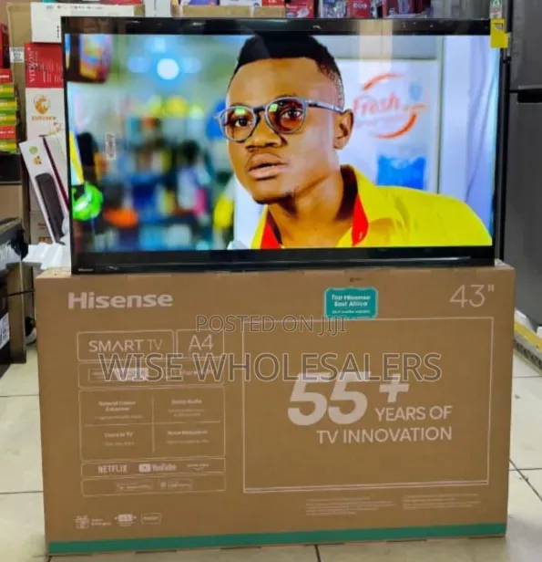 Hisense 43" Smart Tv From the A4 Series.