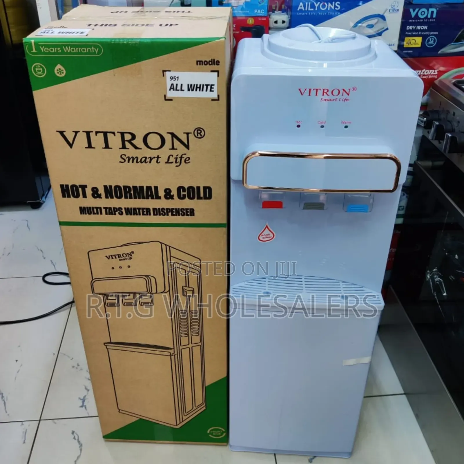 Vitron Water Dispenser V951 White 3-Tap System