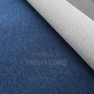 Countious Surface Blue Wall to Wall Carpets