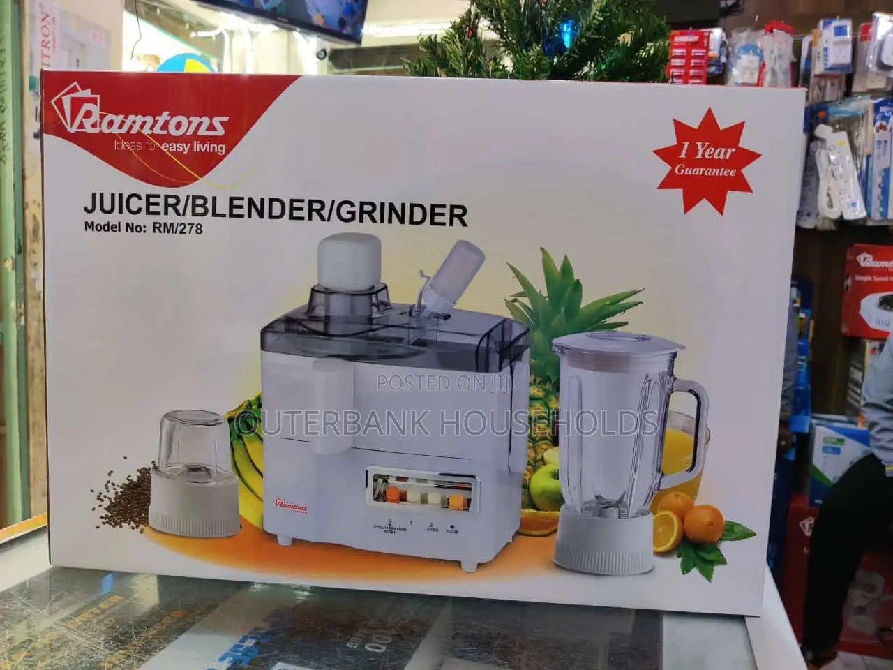 *Ramtons 3in1 Juicer, Blender and Grinder Rm278