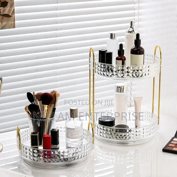 *360° Rotating Makeup Storage Rack - thumbnail 3