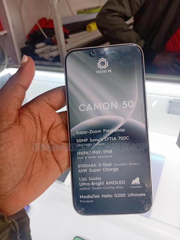 New Tecno Camon 50 256 GB Gray