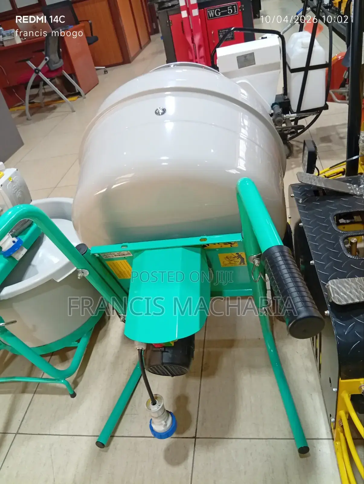 Electric Portable Concrete Mixer 400l