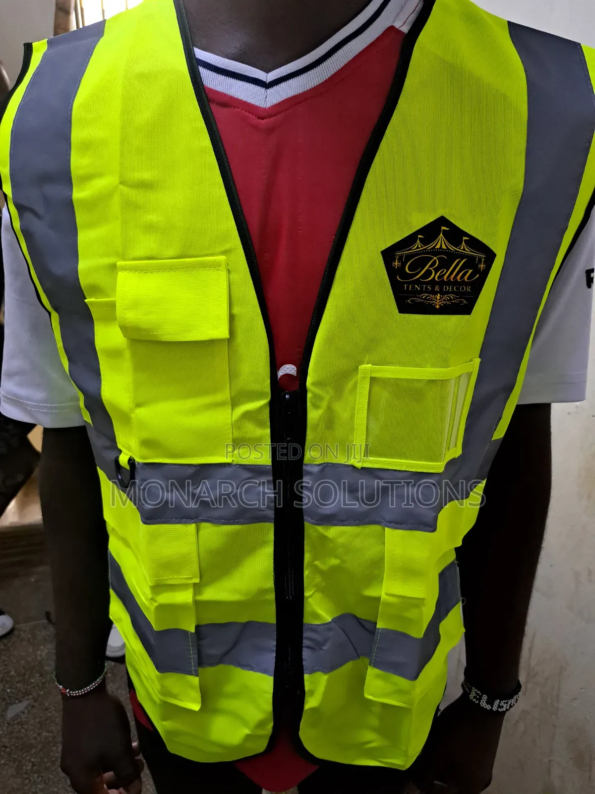 3d Pocket Reflector Vest. Plain
