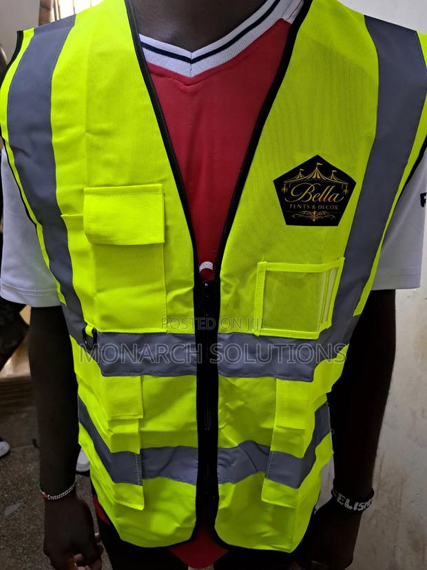 3d Pocket Reflector Vest. Plain