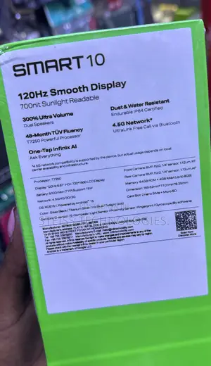 New Infinix Smart 10 64 GB Black