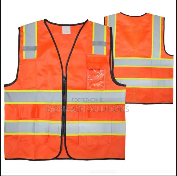 Orange Reflector With Deep Green And Grey Reflective Lining
