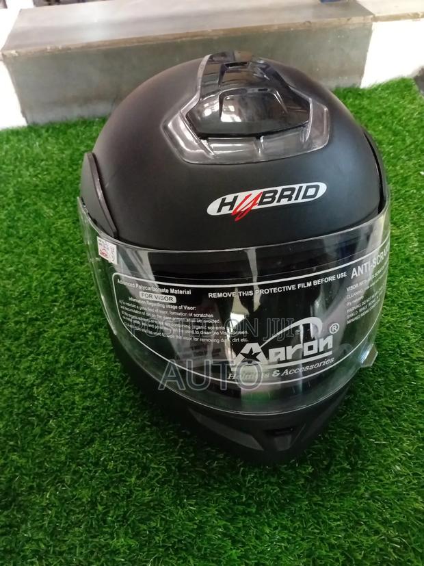 Hybrid Full Face Motorcycle Helmet With Clear Visor