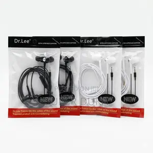 Dr.Lee Extra Super Bass Wired Earphones - 3.5mm Stereo Mic Headset