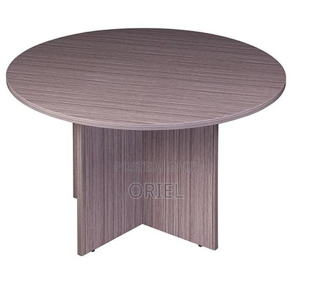 Office Table : Office 4-Seater Round Meeting Table - thumbnail 5