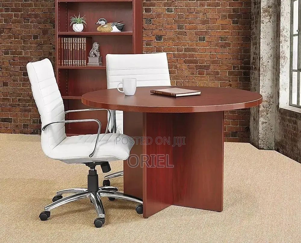 Office Table : Office 4-Seater Round Meeting Table