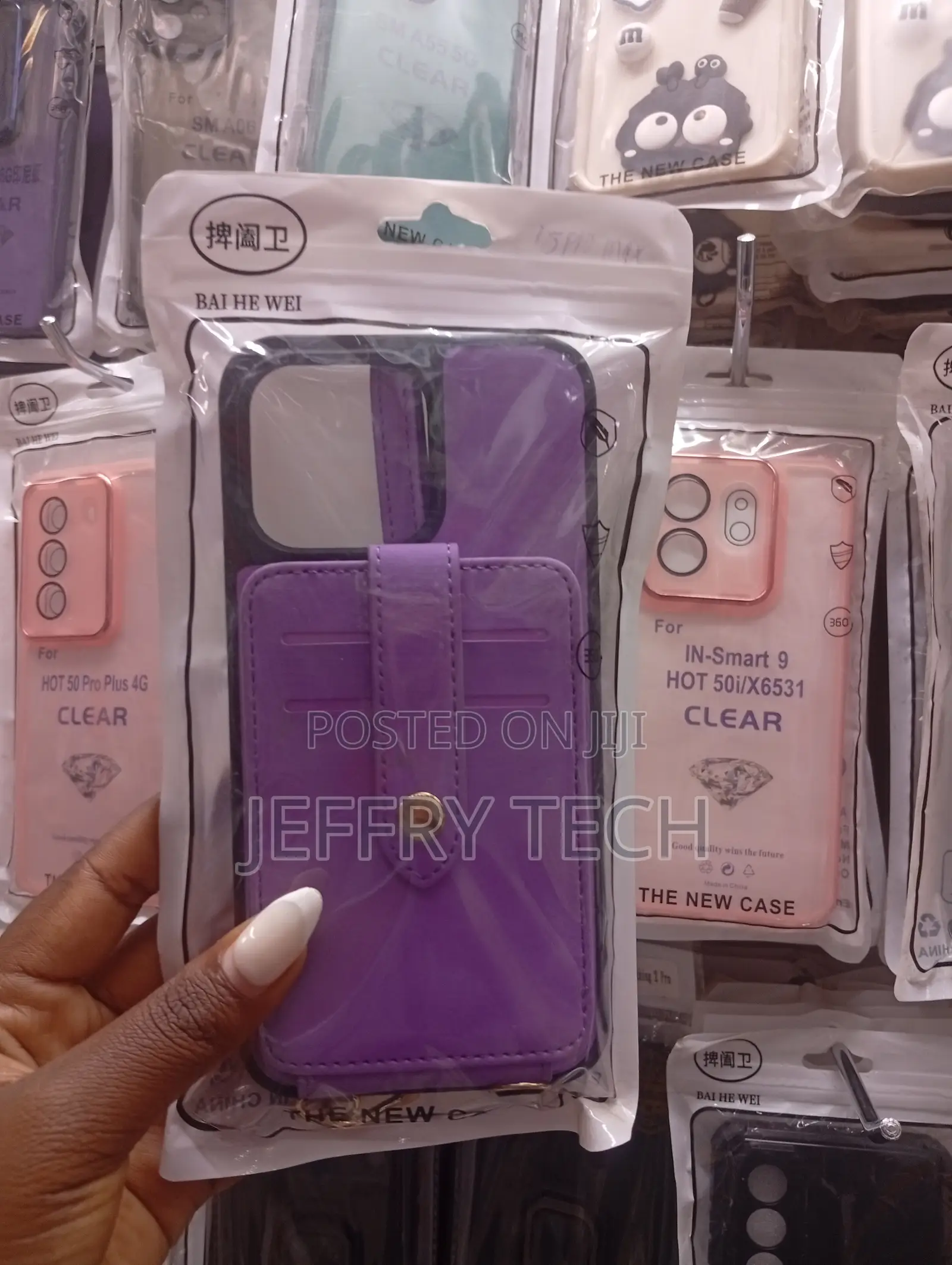 Wallet-Style Case Card Slots for Infinix Hot 50i