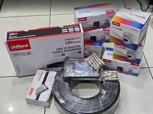 Dahua 4 Channel Smart Hybrid Colored CCTV Camera With 4 Cameras