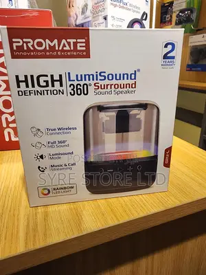 Lumisound Led Rainbow TWS Speaker-Promate Glitz-L 10w