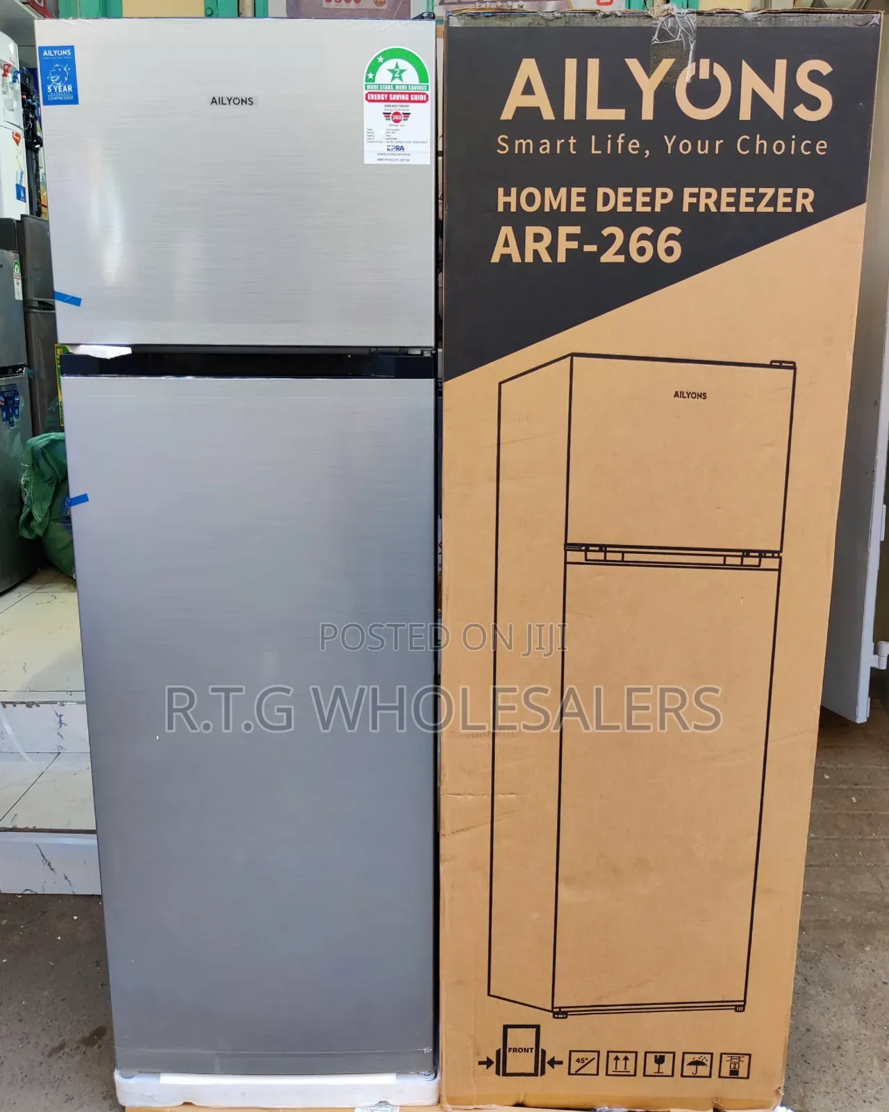 Ailyons 266l Fridge Double Door Energy Efficient Design