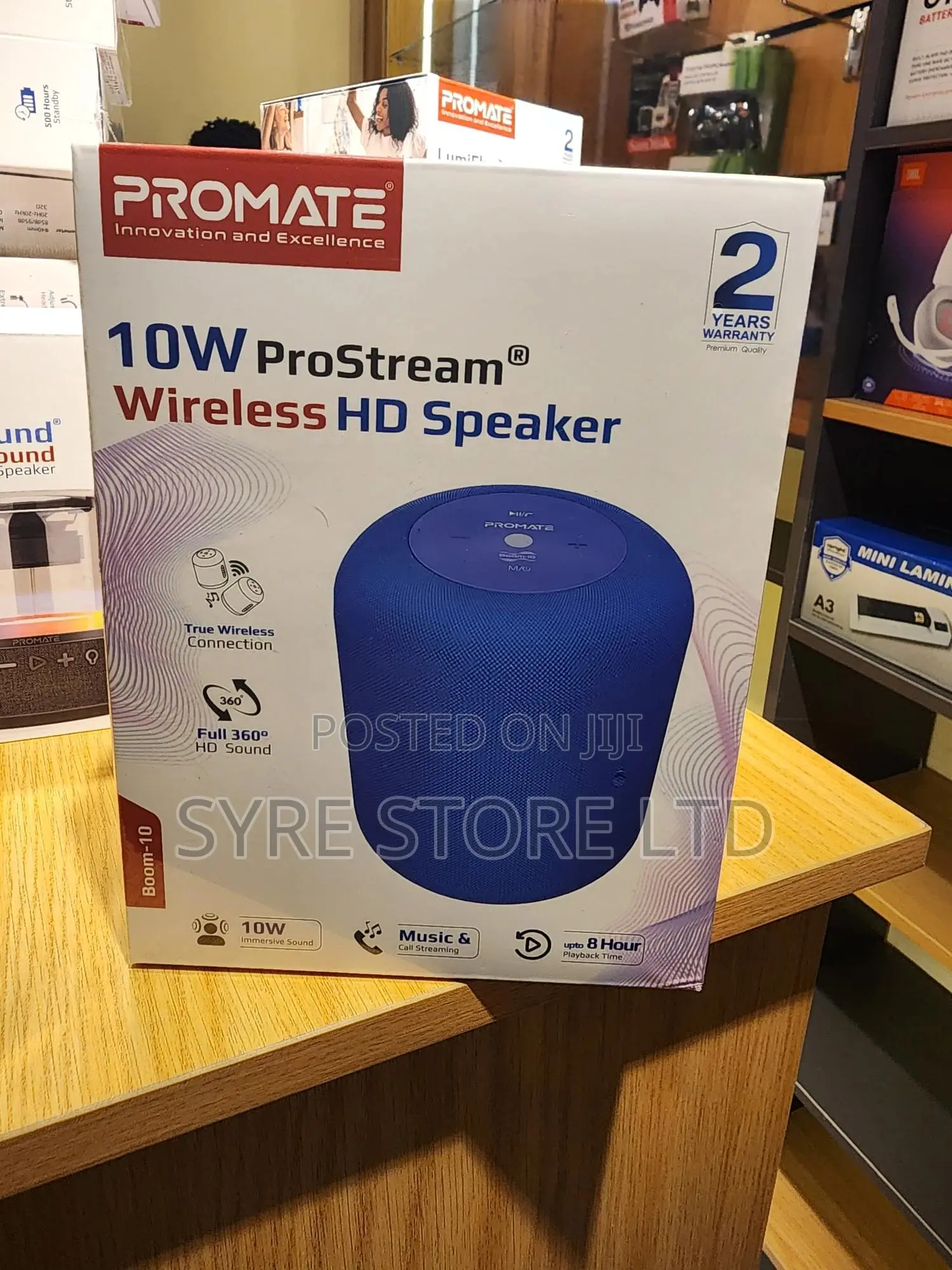 Prostream Wireless Hd Speaker 10w-Promate Boom-10