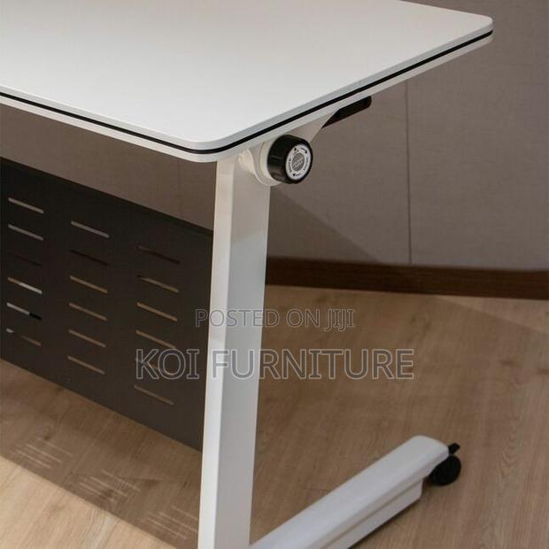 Office Table; 1200mm White Foldable Home Office Training Table - thumbnail 3