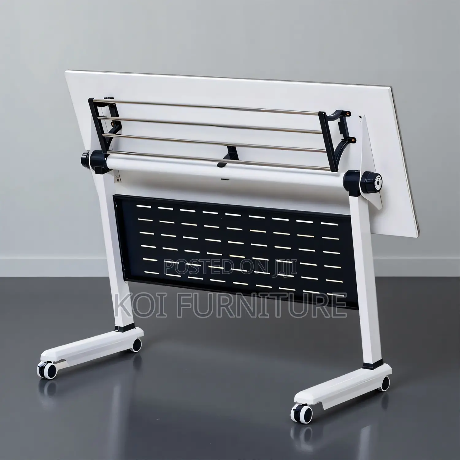 Office Table; 1200mm White Foldable Home Office Training Table