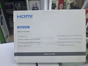 3 Port Hdmi 3d Switch With Remote and Button Control 3 Input 1 Out