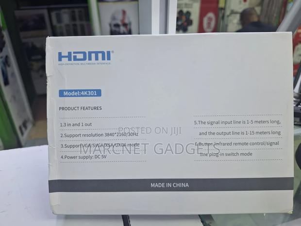 3 Port Hdmi 3d Switch With Remote and Button Control 3 Input 1 Out - thumbnail 2
