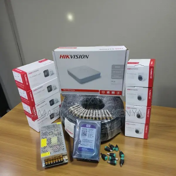 8 Channel DVR Hikvision Cameras 1080p Hd Full Kit With Easy Connection