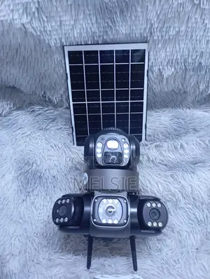 Solar Powered 4g Surveillance 3 Lens 360