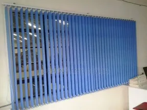 Blue Vertical Window Blinds