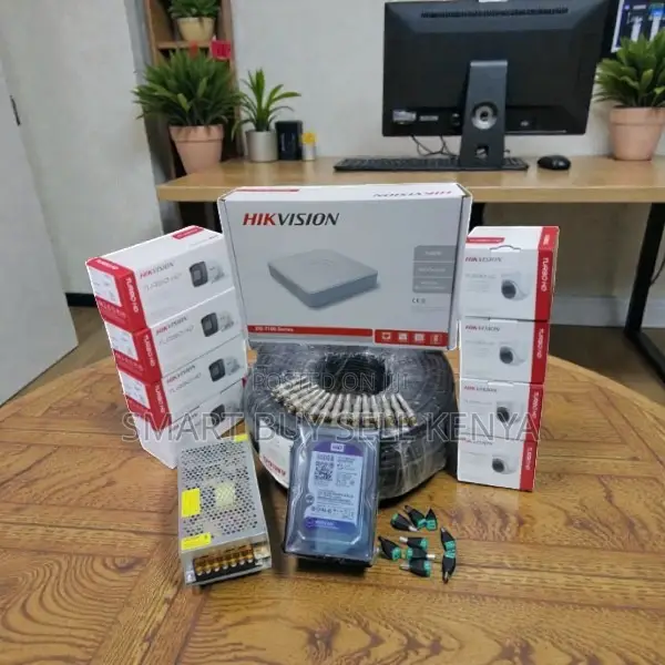 Complete System Kit 8 Hikvision Cameras 1080p 2mp With Android Support