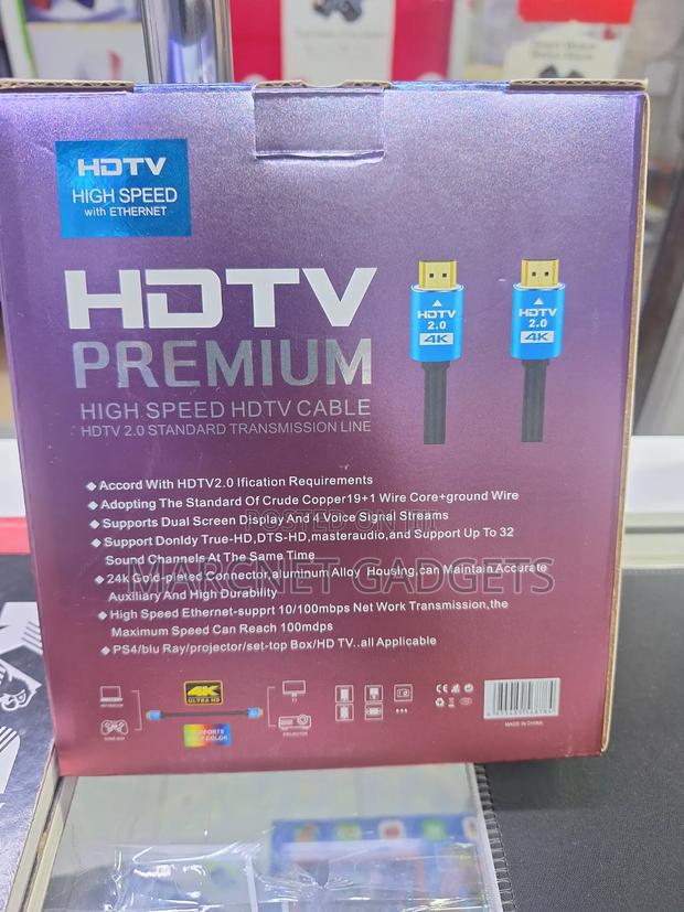 Premium Hdmi Cable 5 Meters 60hz 18gbps 3d 2.0 Version - thumbnail 2